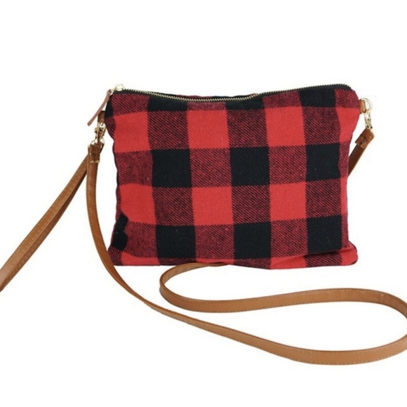 GORGEOUS Buffalo Plaid Crossbody Bag / Wristlet / Clutch - Picture 9 of 12